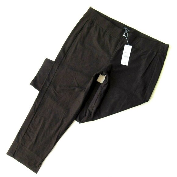 Eileen Fisher Pants - NWT Eileen Fisher Slim Cropped in Clove Step Hem Washable Stretch Crepe Pants XL